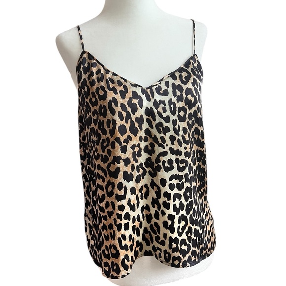 Ganni Animal Print silk Camisole Top - Picture 1 of 5